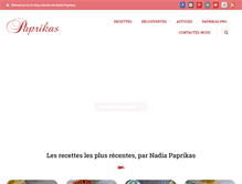 Tablet Screenshot of paprikas.fr